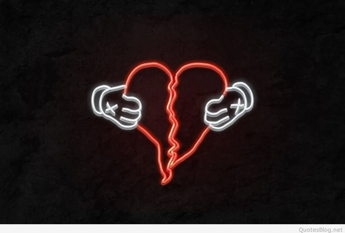 cuore spezzato neon mani, 1100x743 HD, Desktop