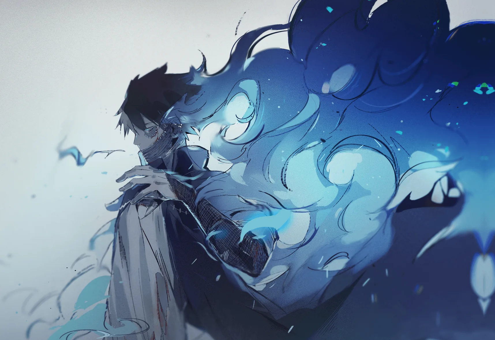 Dabi fiamma blu My Hero Academia, eroi, 1716x1179 HD, PC