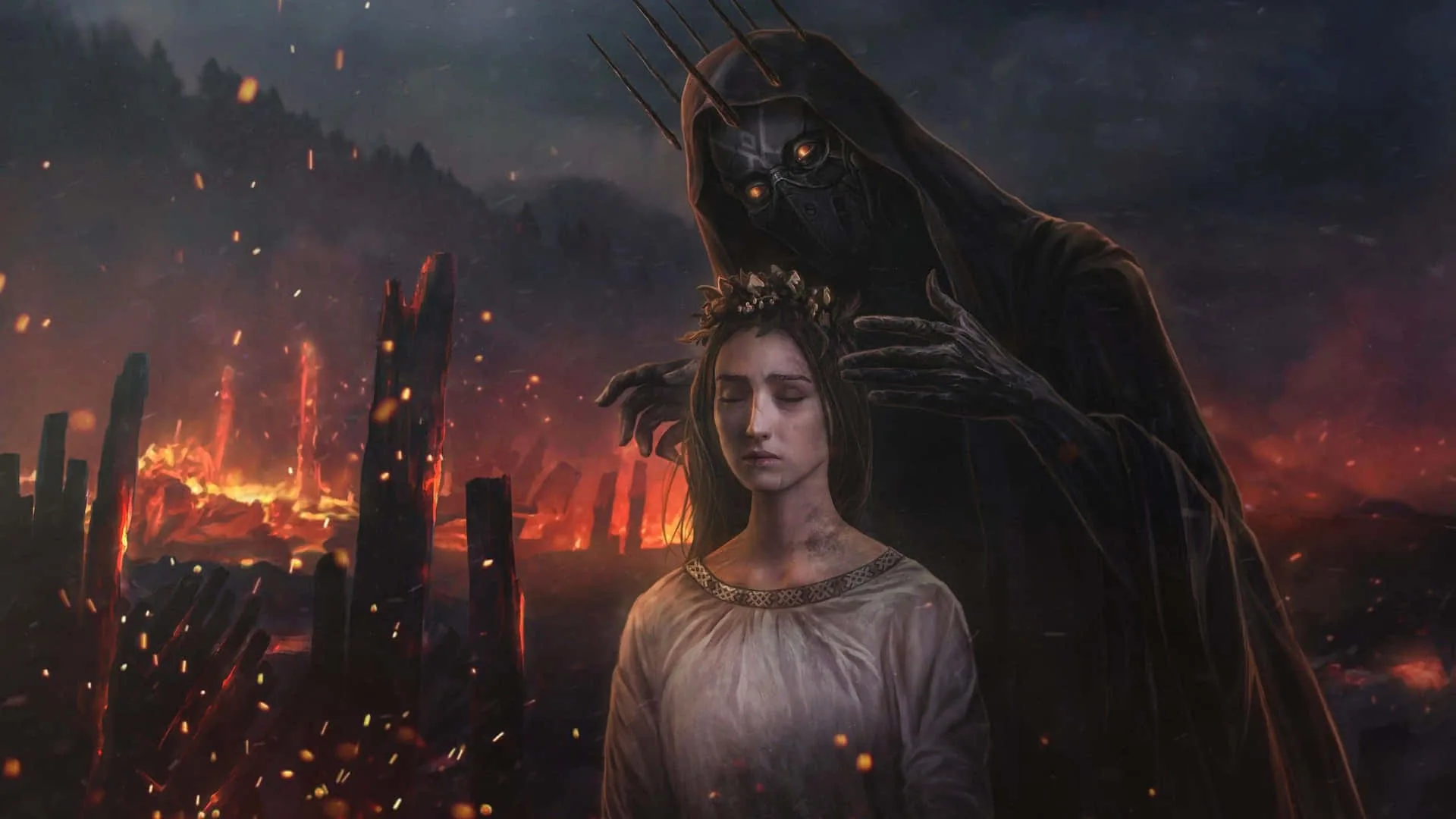 Regina e ombra oscura, 1920x1080 Full HD 1080p, Desktop