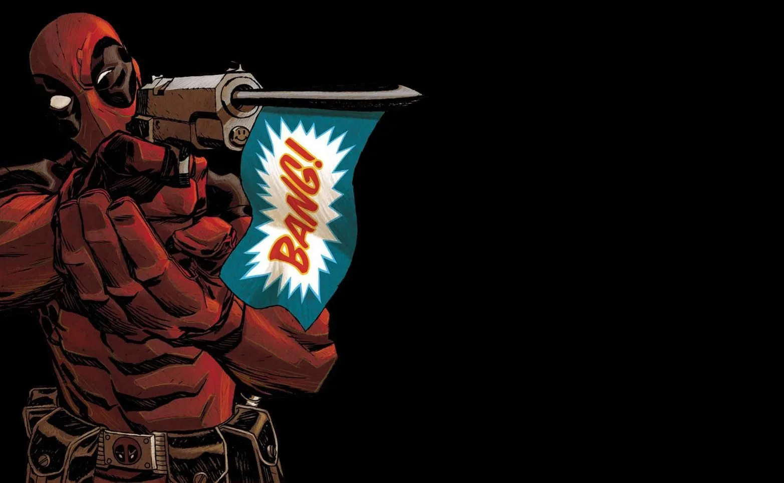 Deadpool con pistola BANG, 1565x964 720p, Acer Nitro