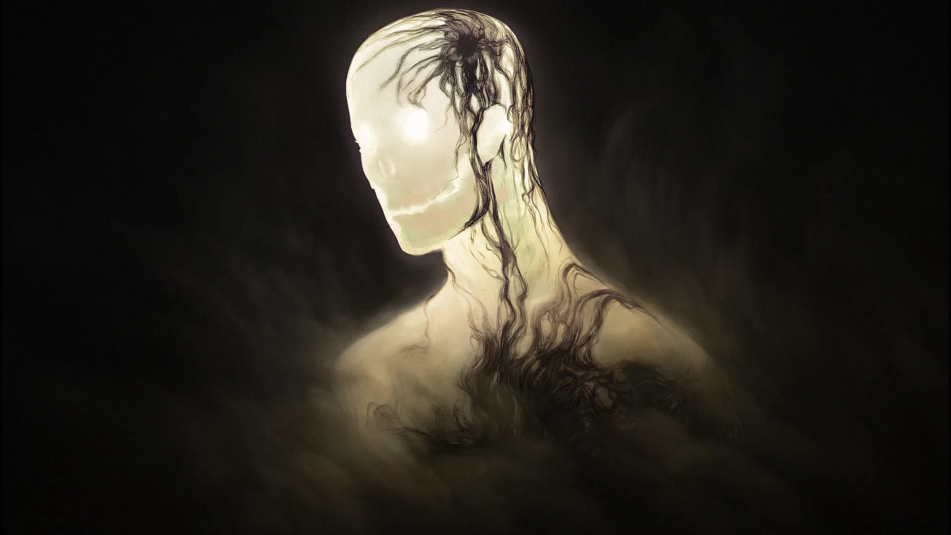 figura senza volto con radici scure, 1920x1080 Full HD 1080p, PC