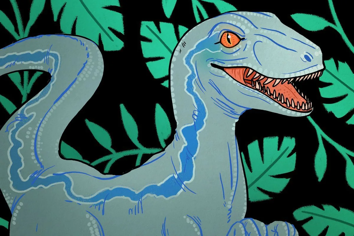 Testa dinosauro verde giungla, 1200x800 HD, Desktop