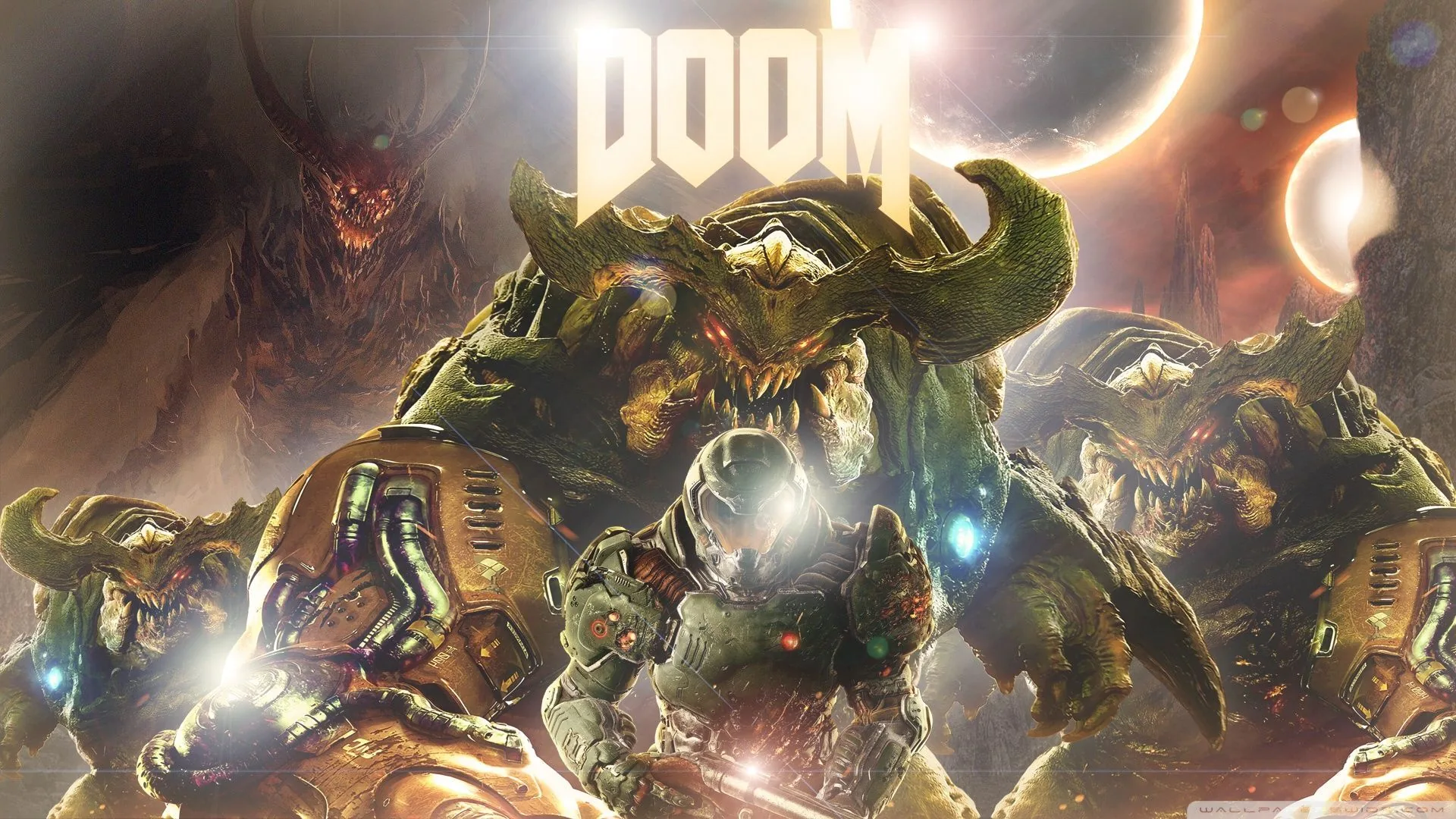 Doom demoni logo gioco, 1920x1080 1080p, Desktop