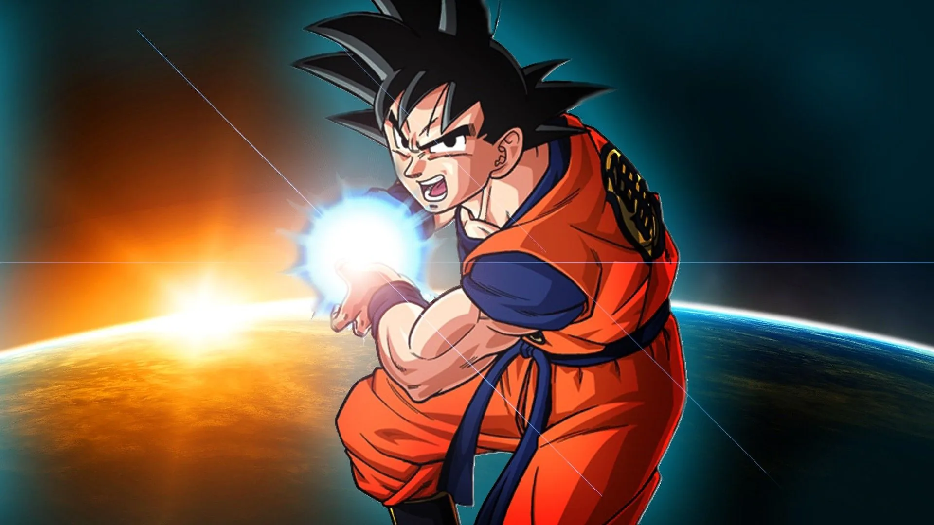Goku Kamehameha spazio, 1920x1080 Full HD, PC