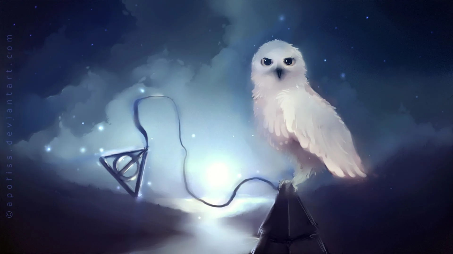 Edvige gufo Harry Potter notte, J.K. Rowling, 1920x1080 Full HD 1080p, Laptop