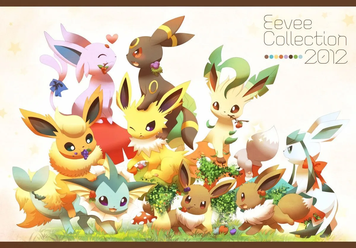 Eevee ed evoluzioni Pokemon, Pokémon, 1200x835 HD, Desktop