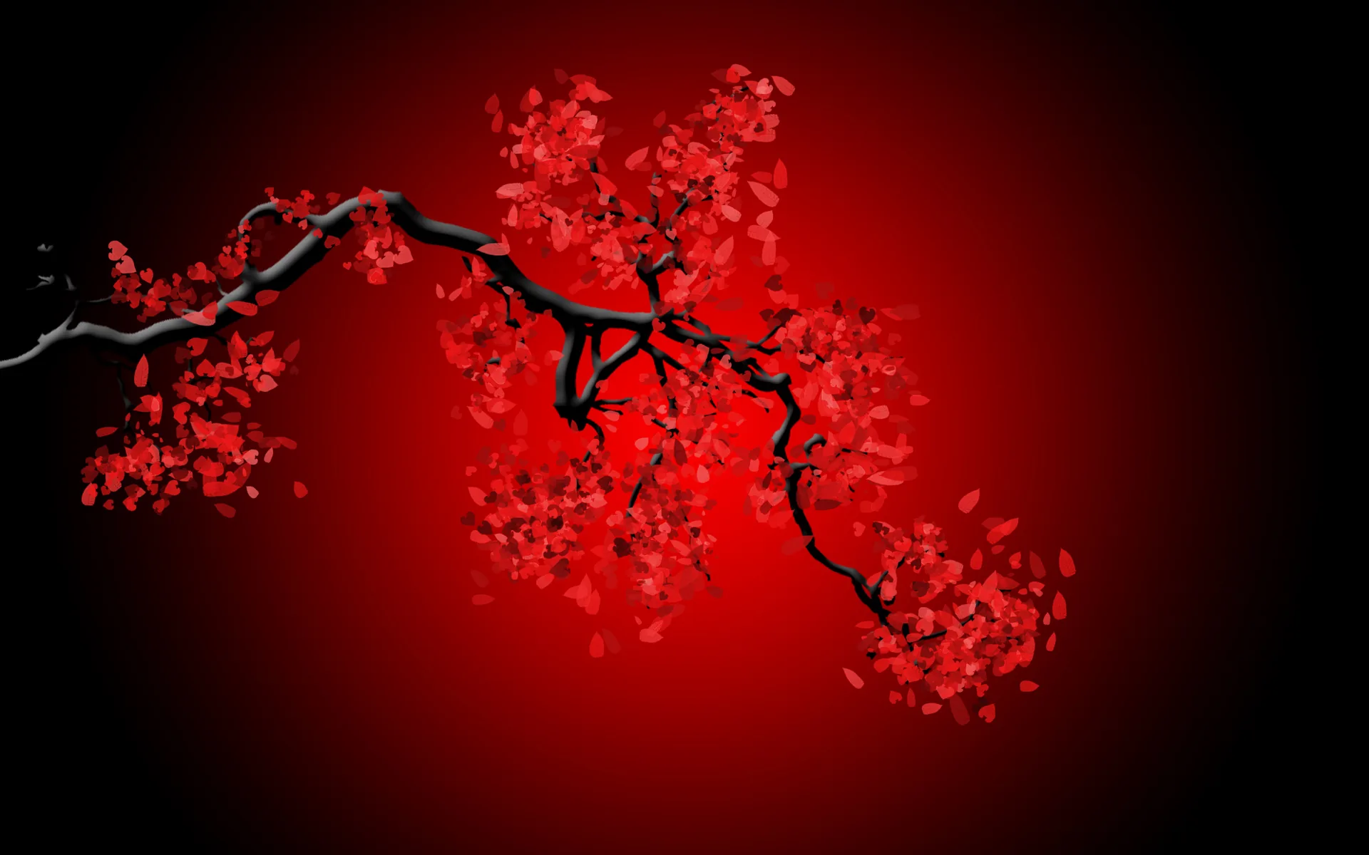 Ramo con foglie rosse, 2560x1600 WQXGA, PC Desktop