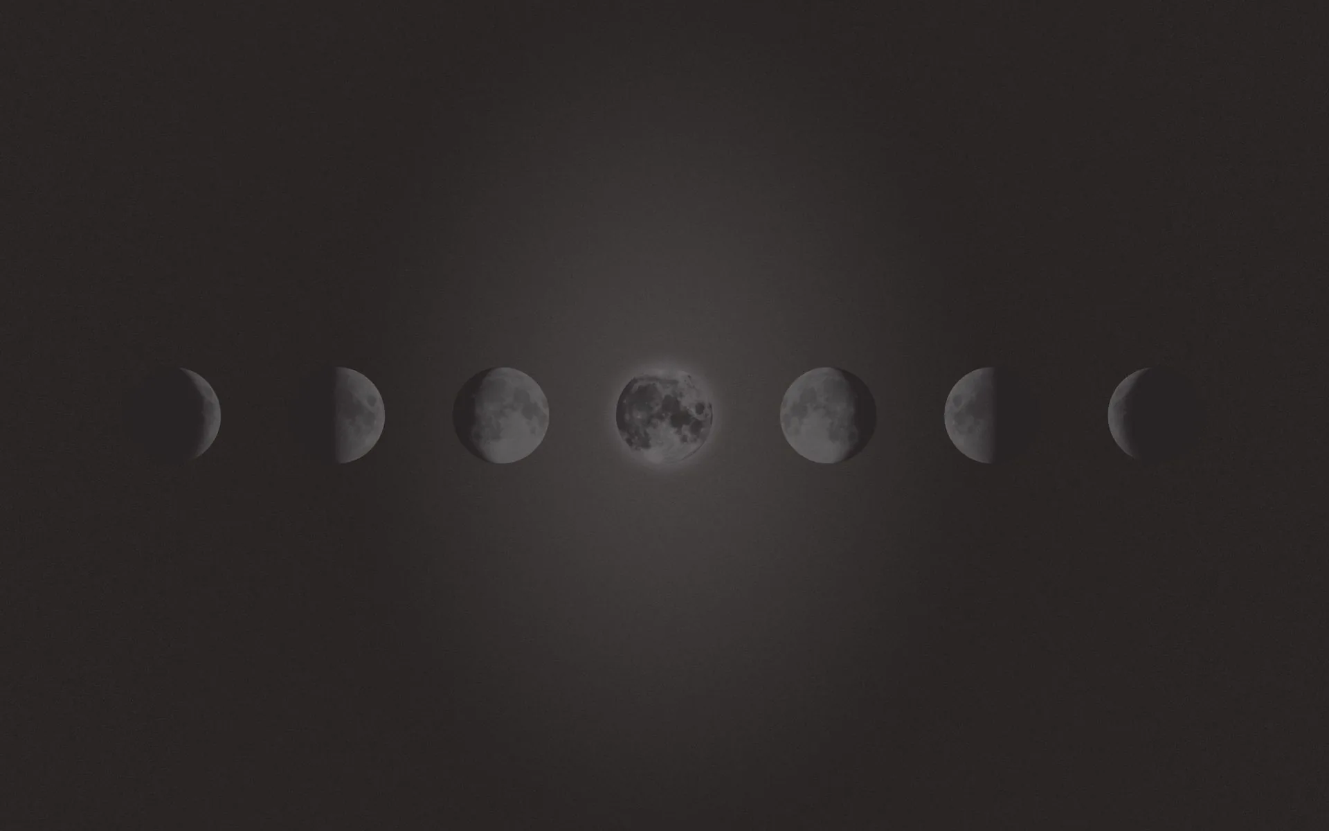 Fasi lunari grigio scuro, 1920x1200 Full HD+, PC
