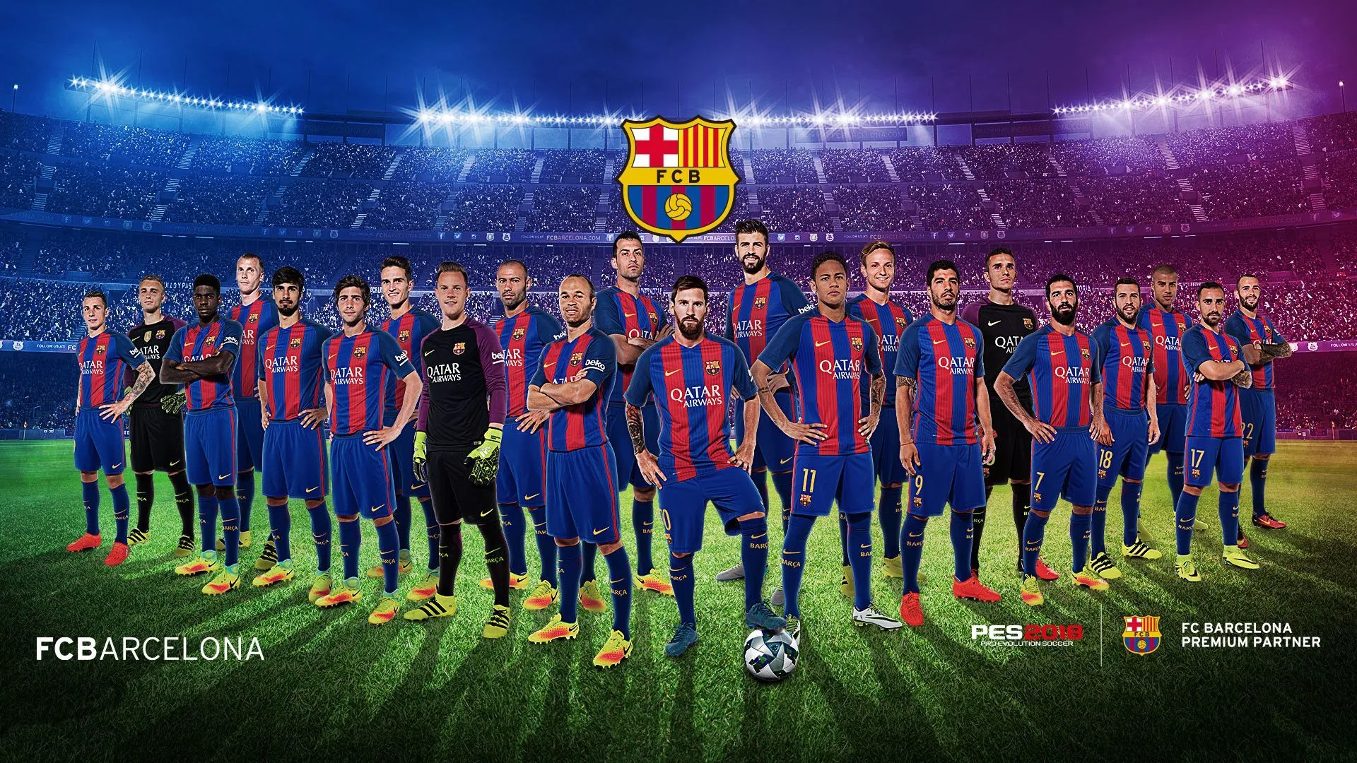 Squadra FC Barcelona calciatori, Liga, 1920x1080 Full HD 1080p, Monitor Gaming