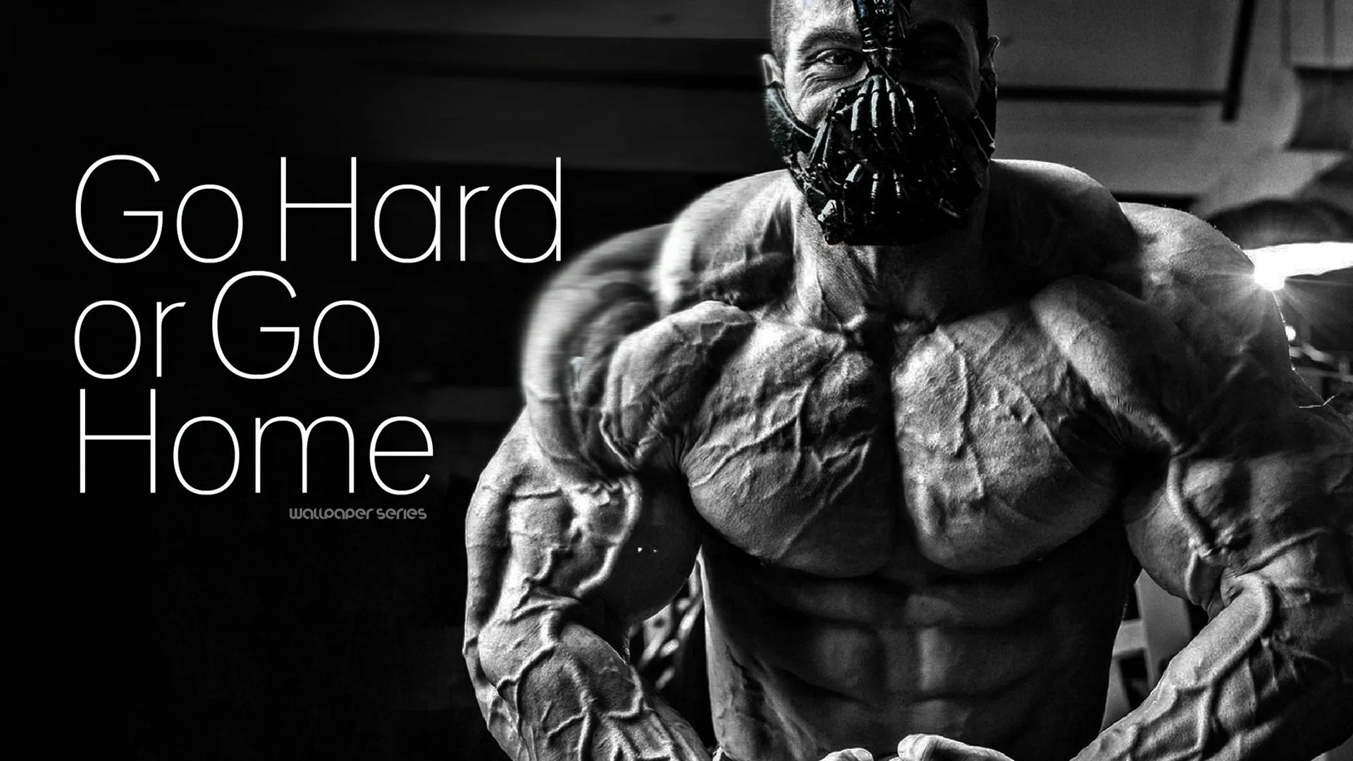 Bodybuilder maschera bianco nero, 1920x1080 1080p, Desktop
