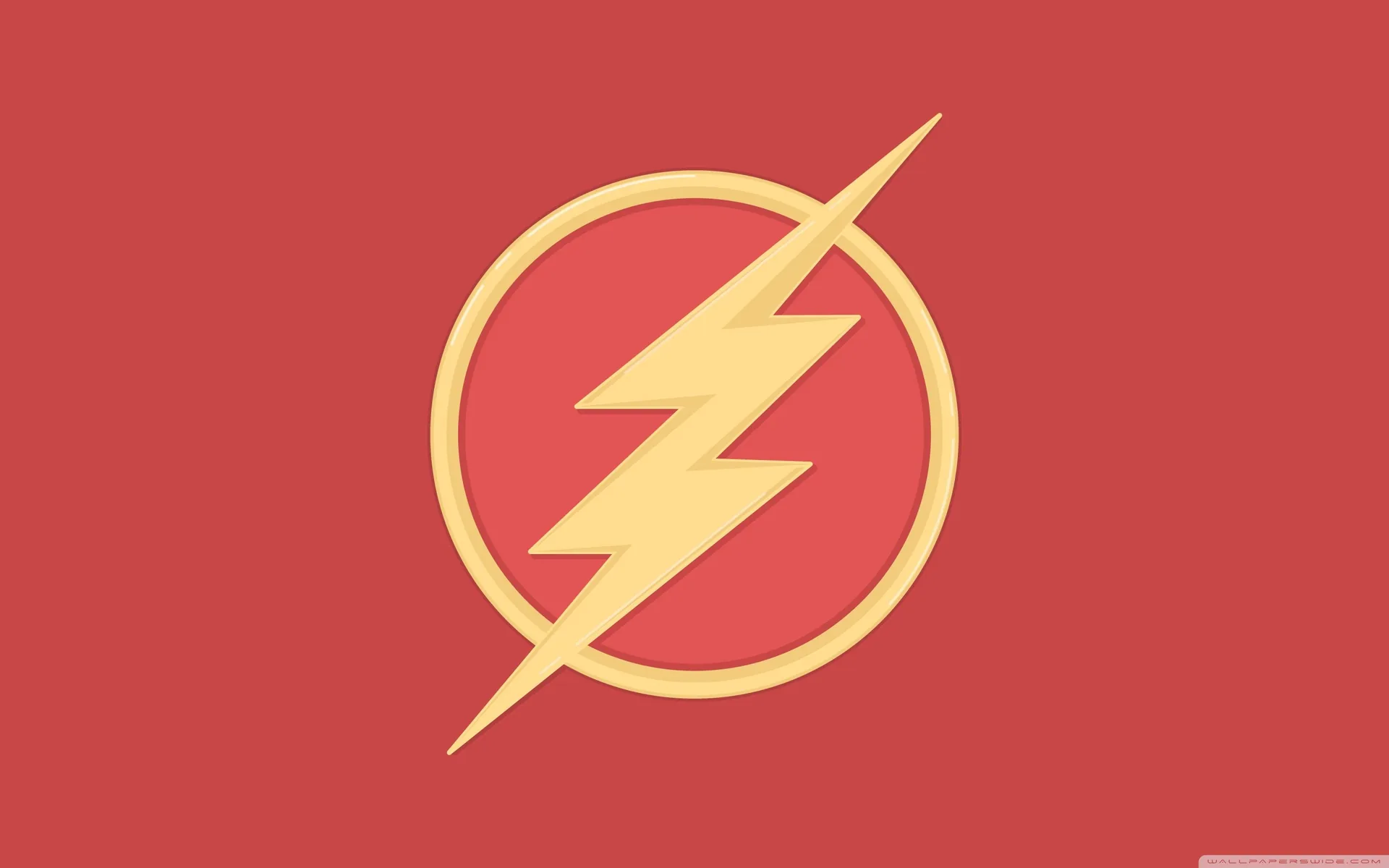 Logo The Flash rosso, Barry Allen, 2880x1800 WQXGA, Desktop
