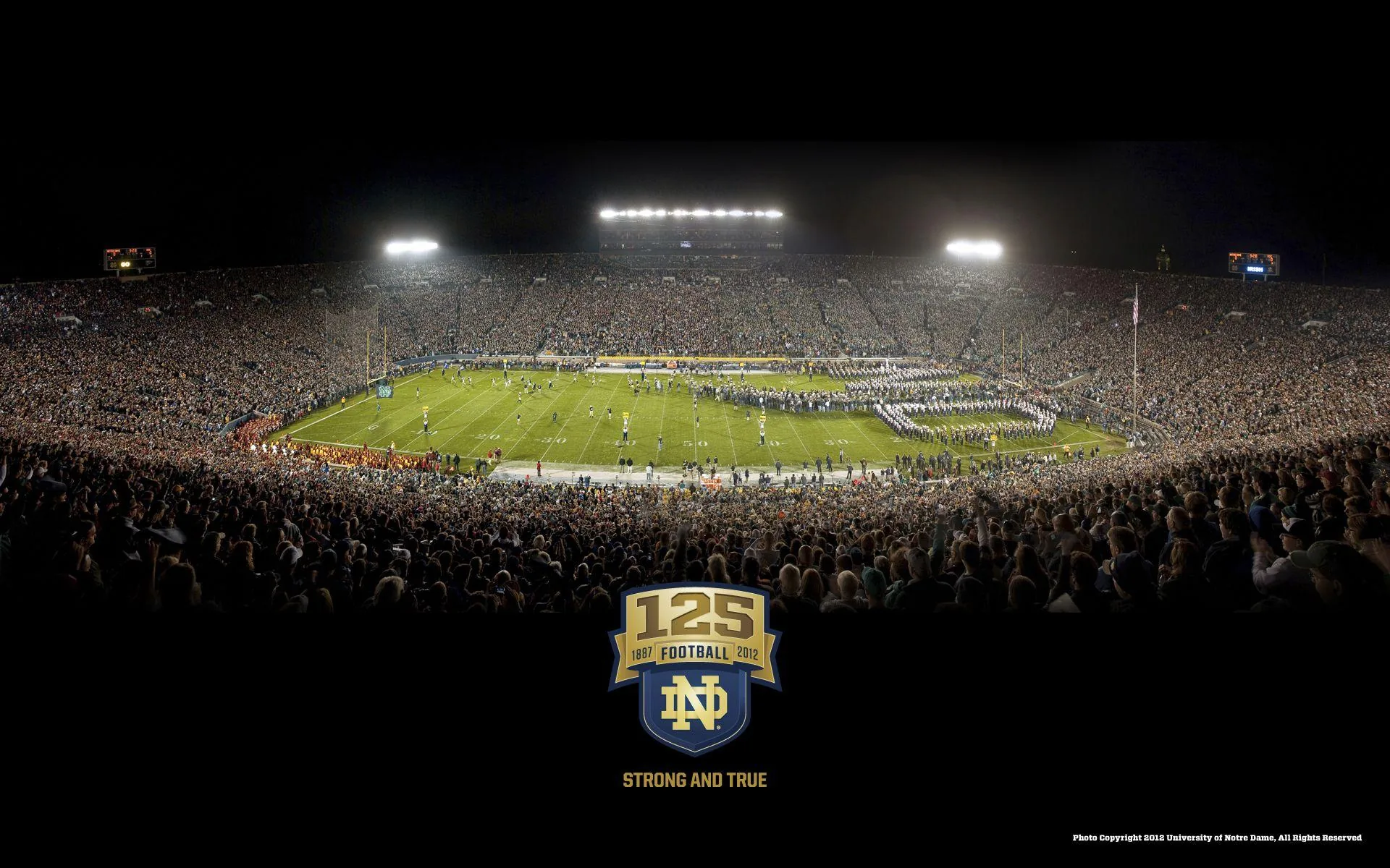 Stadio Notre Dame Fighting Irish, NCAA football, 1920x1200 Full HD+ WUXGA, Desktop