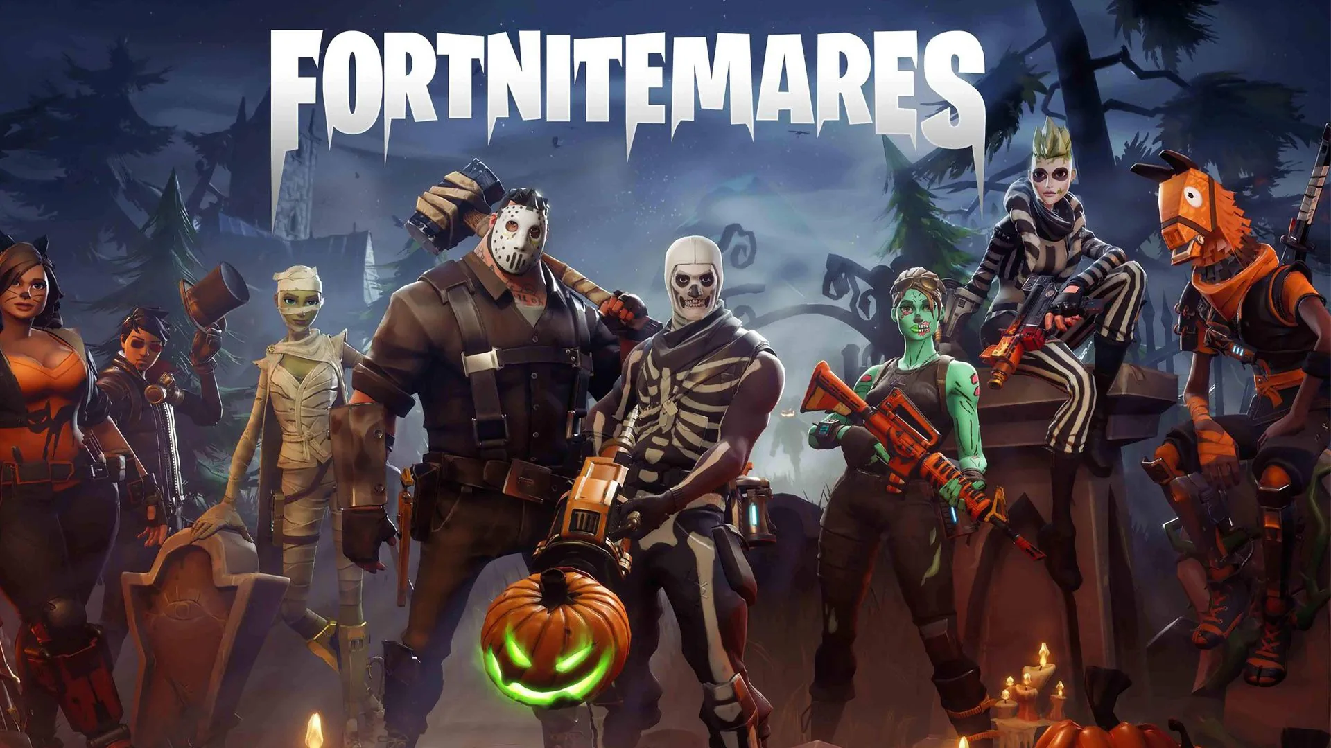 Fortnite Fortnitemares personaggi Halloween, battle royale, 1920x1080 Full HD, Desktop