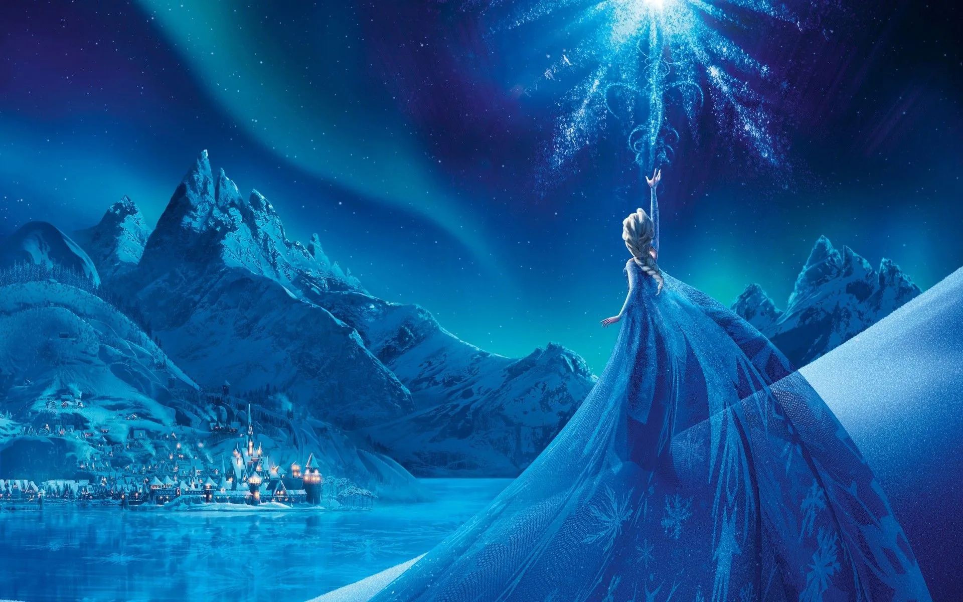 Elsa stella ghiaccio aurora, 1920x1200 Full HD+, Desktop
