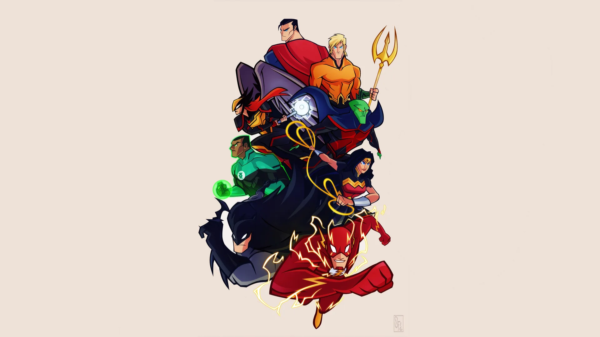 Justice League personaggi fumetto, 3840x2160 4K Ultra HD, Monitor 4K