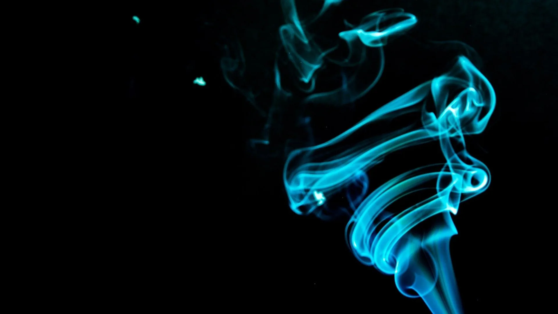 Fumo blu astratto su nero, 1920x1080 Full HD 1080p, Dell XPS