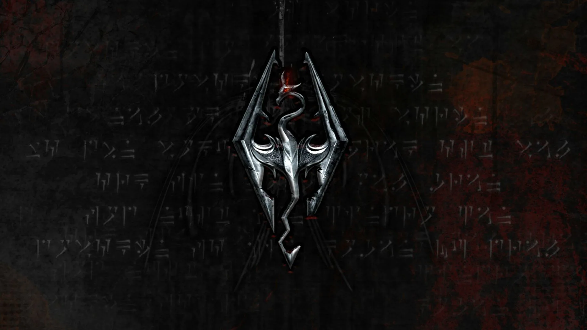 Simbolo Skyrim nero, 1920x1080 Full HD 1080p, PC Desktop