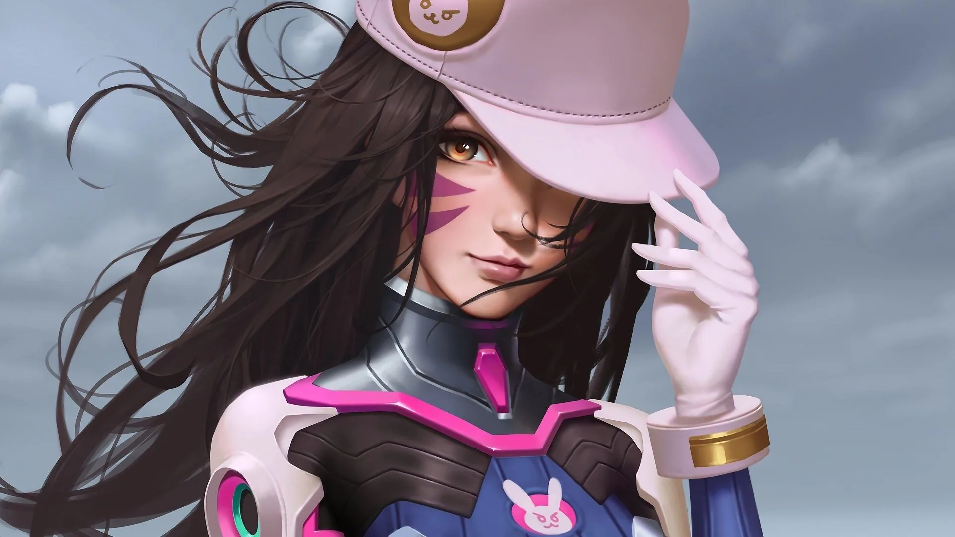Figura femminile futuristica viola scuro, 2560x1440 2K, Desktop