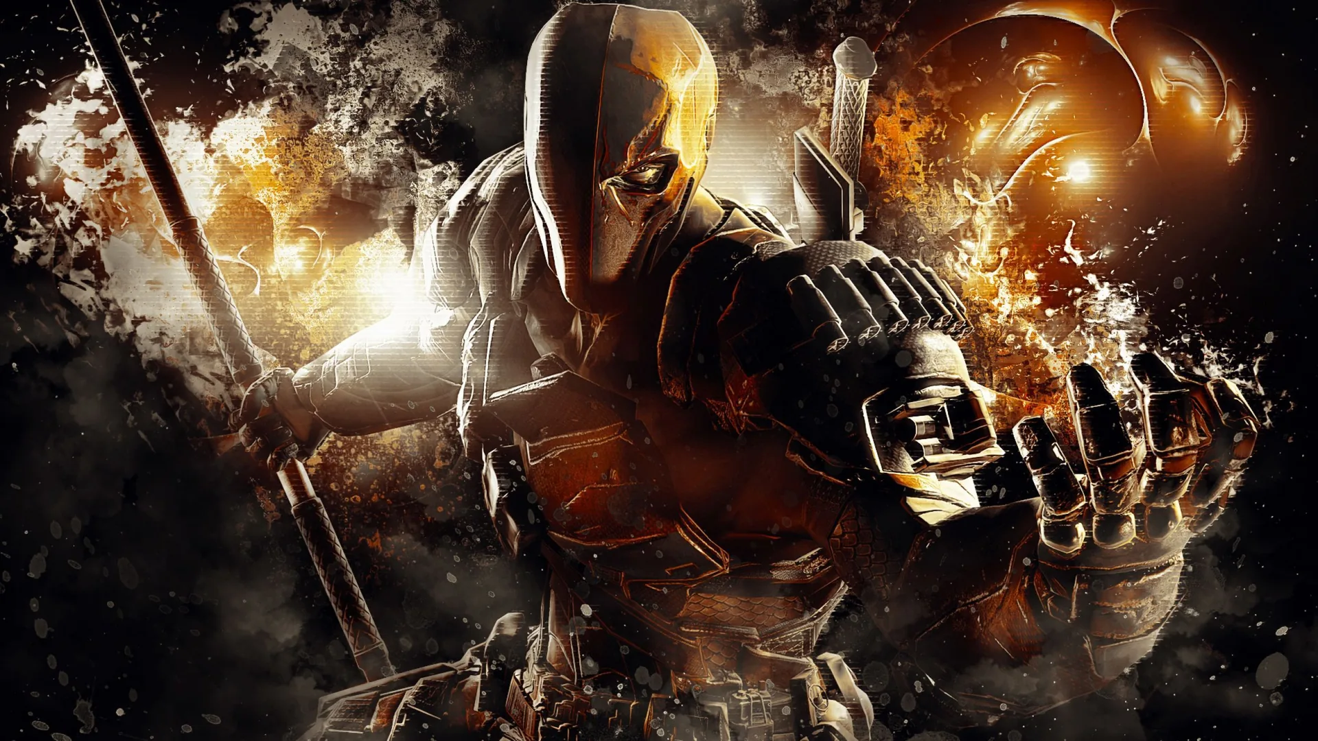 Deathstroke armatura arancione nero, 2500x1406 2K, Desktop