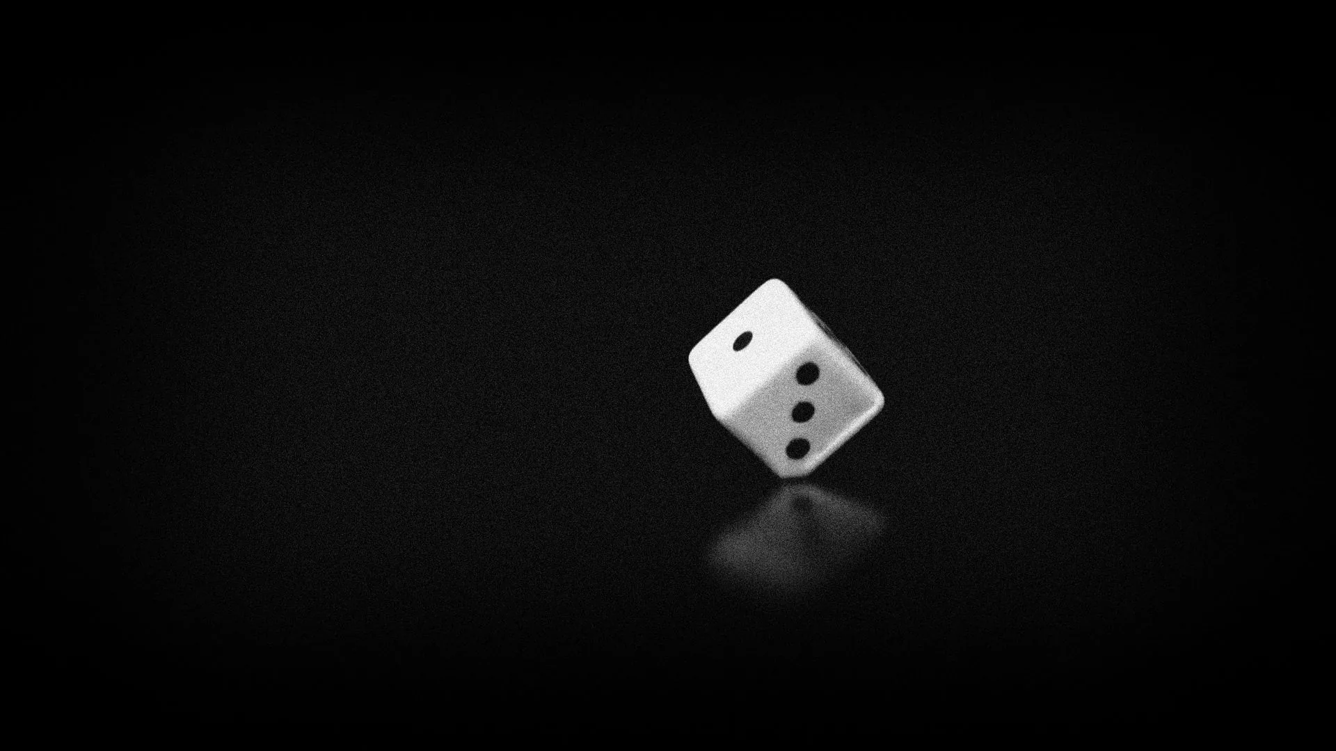 Dado bianco su nero, 1920x1080 1080p, PC Desktop