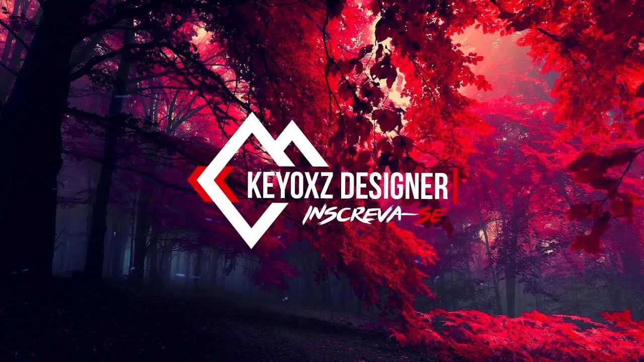 Logo Keyoxz Designer foresta rossa, 1280x720 HD, Desktop