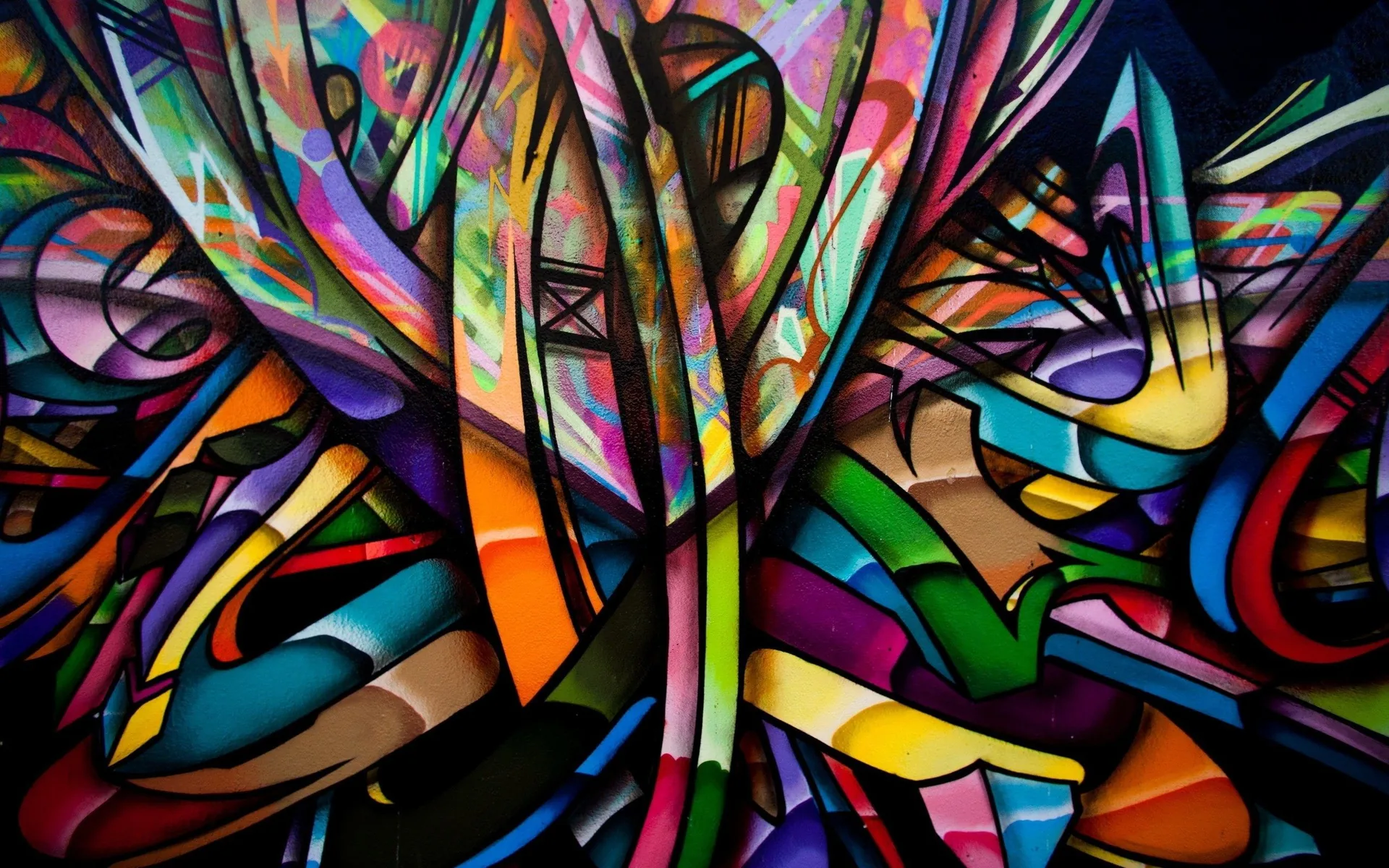 Graffiti astratto colorato multicolore, 2560x1600 2K, MacBook Pro