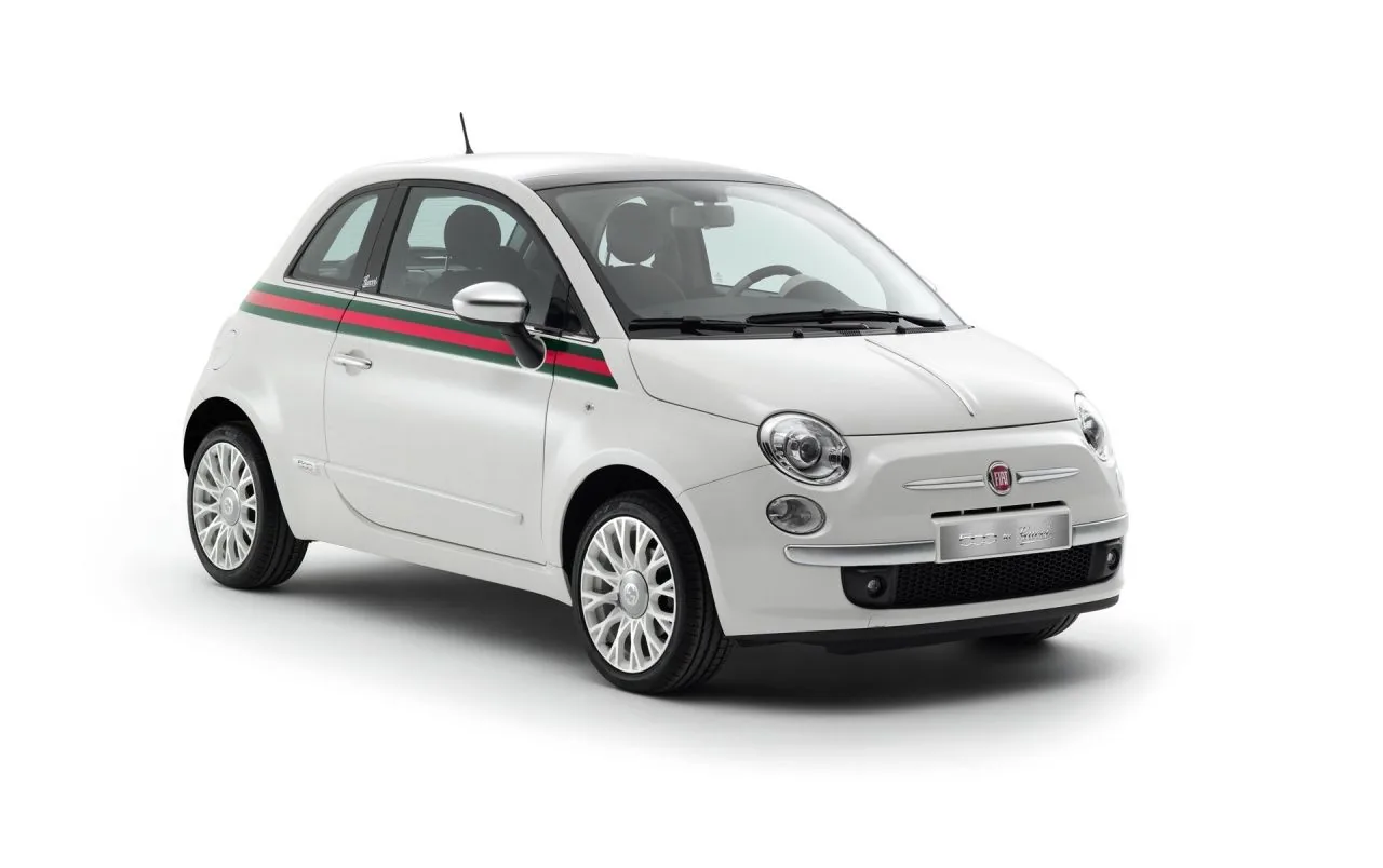 Fiat 500 Gucci bianca, moda di lusso, 1280x804 HD, Desktop