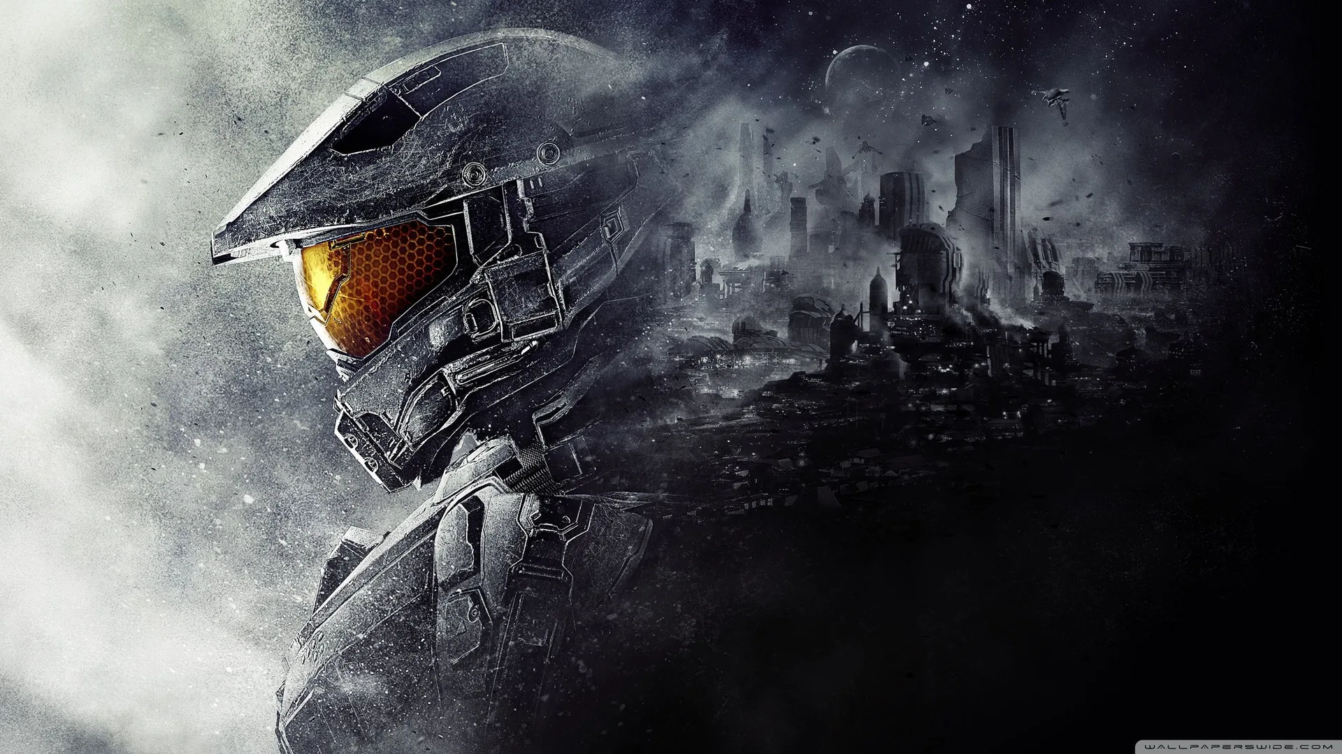Master Chief Halo casco arancione, sparatutto FPS, 2560x1440 1440p, Desktop