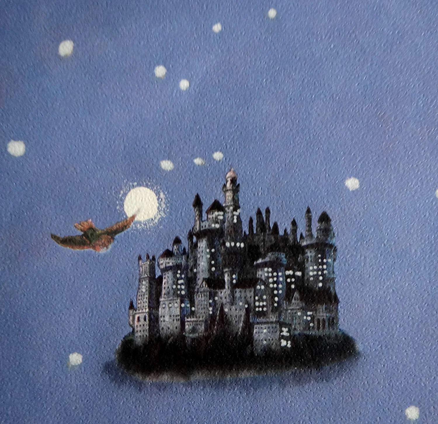 Castello di Hogwarts notturno invernale, scuola di magia, 1500x1451 HD, Desktop