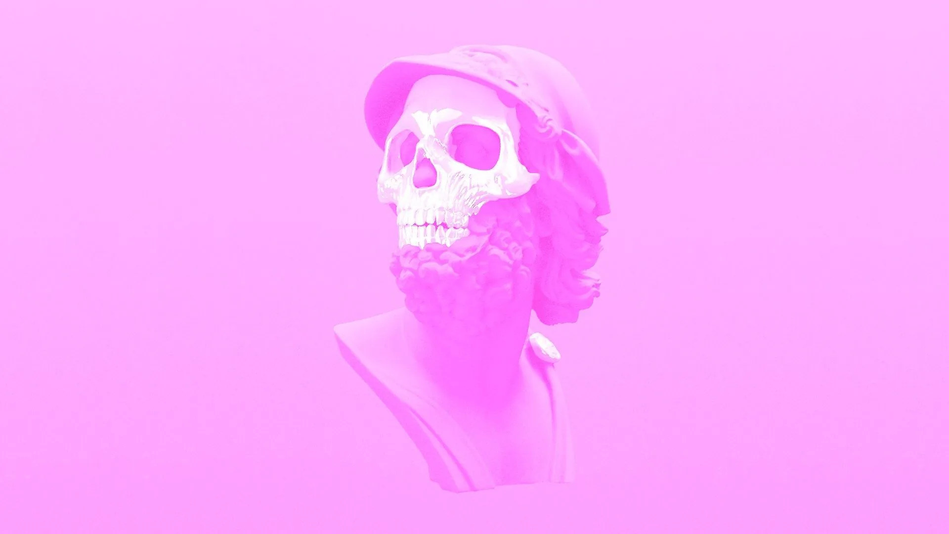 Teschio maschera rosa Hotline Miami, 1920x1080 Full HD 1080p, PC Desktop
