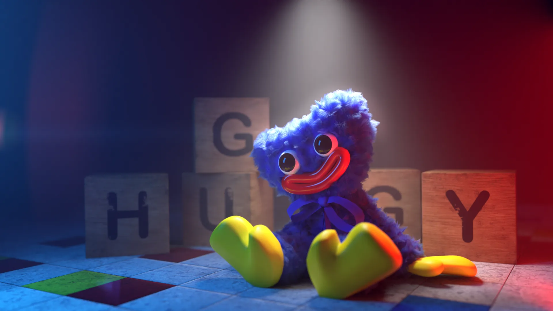 Huggy Wuggy Poppy Playtime, survival horror, 1920x1080 Full HD 1080p, Laptop