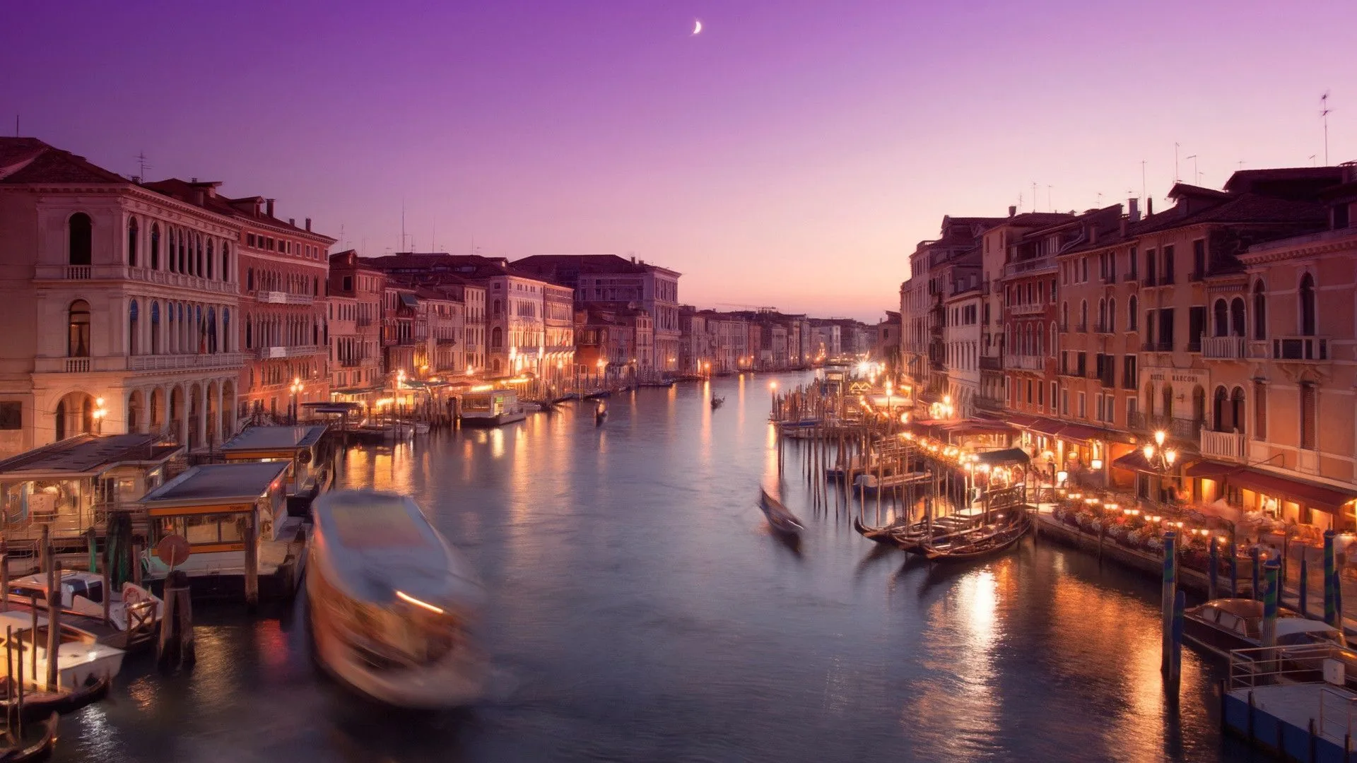Canal Grande Venezia tramonto, 1920x1080 1080p, PC Desktop