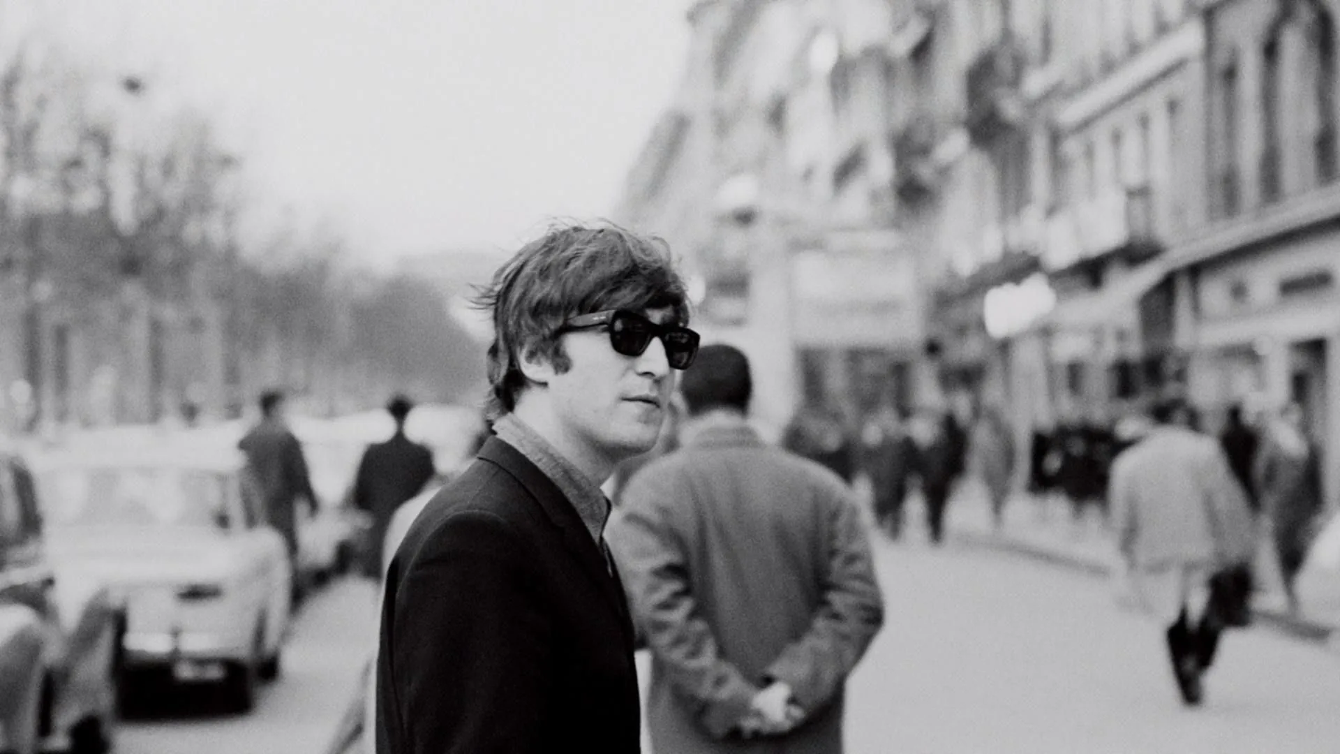John Lennon in bianco e nero, Beatles, 1920x1080 Full HD 1080p, Desktop