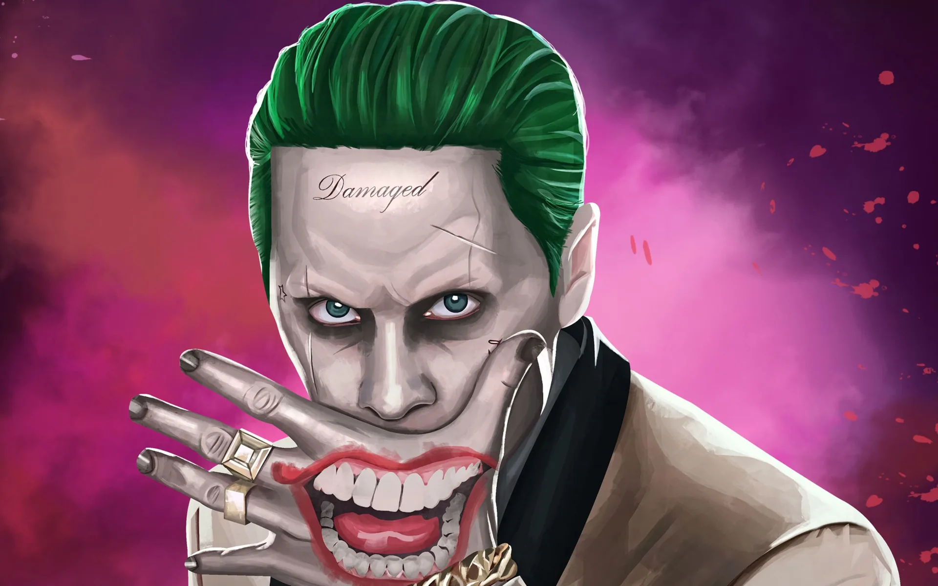Joker Suicide Squad artwork, DC Comics, 2880x1800 WQXGA, Laptop