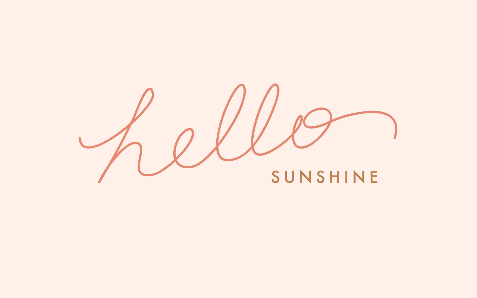 Scritta hello sunshine rosa, 2560x1600 2K, MacBook Pro