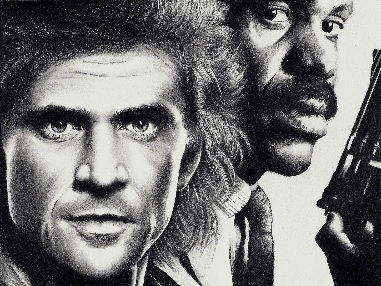 Ritratto disegno Lethal Weapon, 1600x1200 HD, Laptop