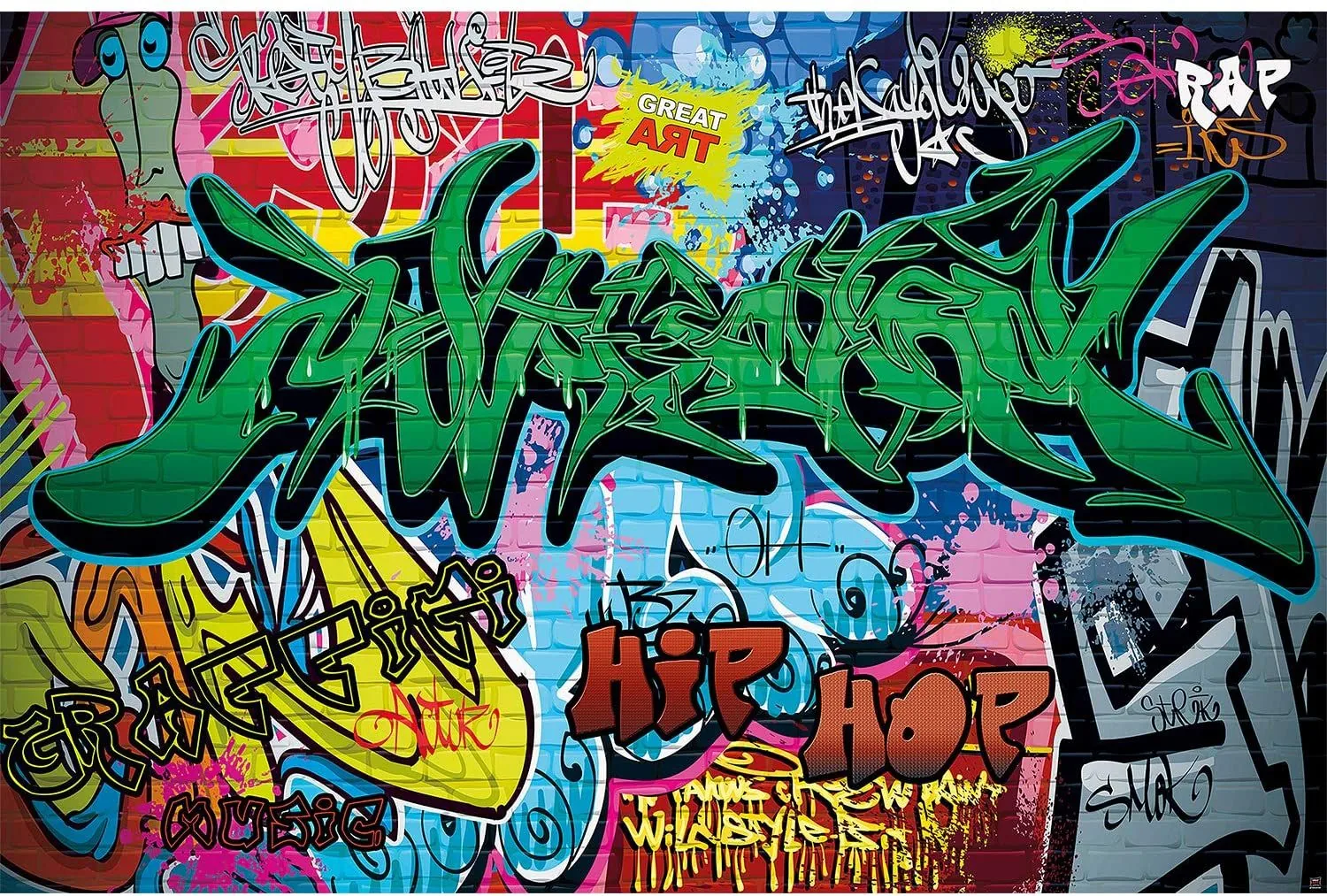 Lettera P graffiti blu, 1500x1500 720p, Laptop