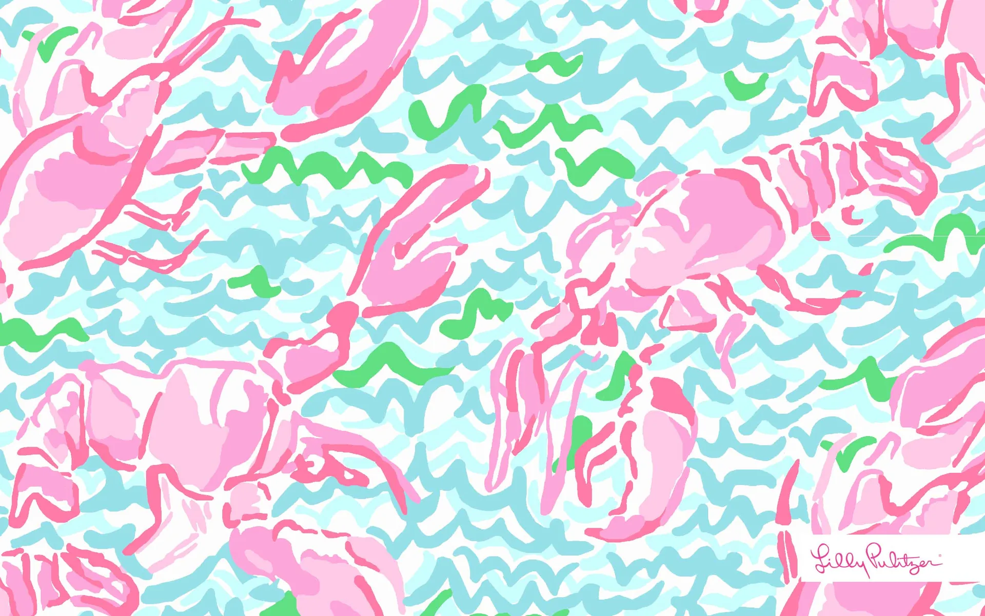 Aragoste rosa pattern acquerello, 3000x1876 2K+, PC