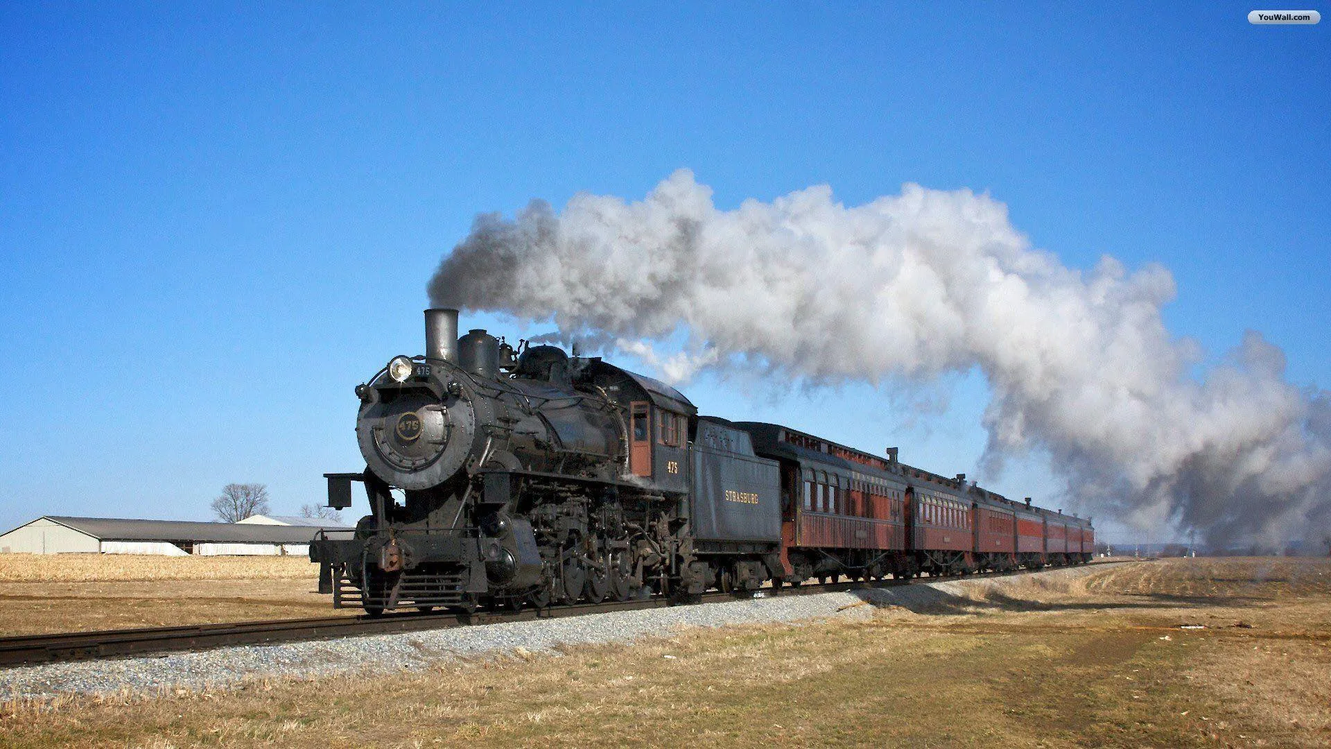 Locomotiva a vapore nera, 1920x1080 Full HD, Desktop