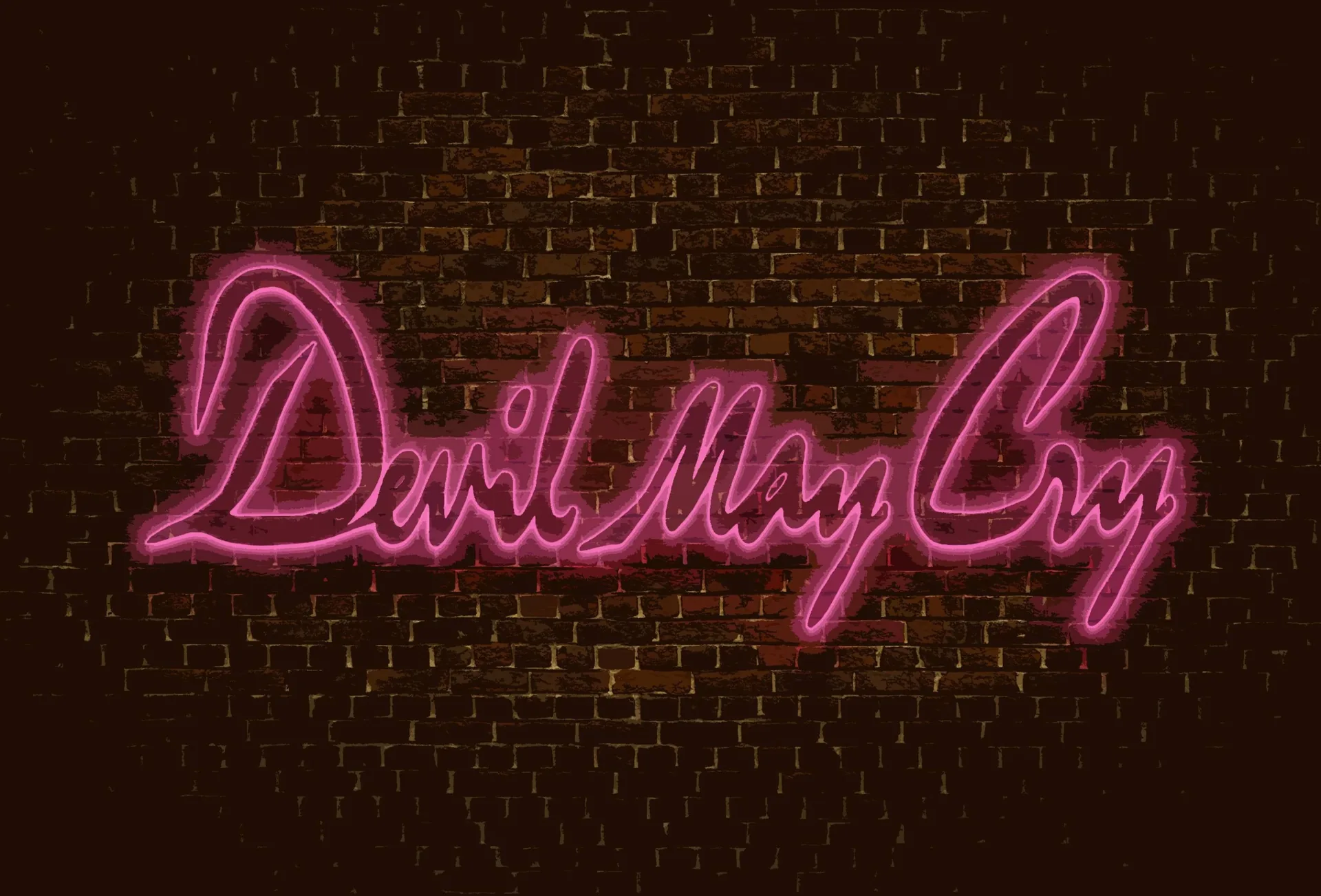 Logo Devil May Cry neon, hack and slash, 3000x2035 2K, Desktop