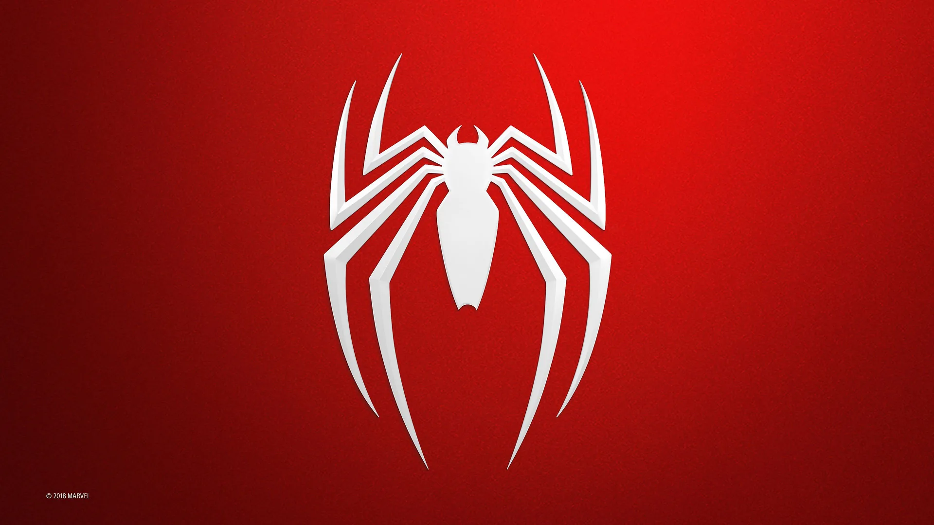 Logo Spider-Man bianco su rosso, Marvel, 3840x2160 4K Ultra HD, Desktop