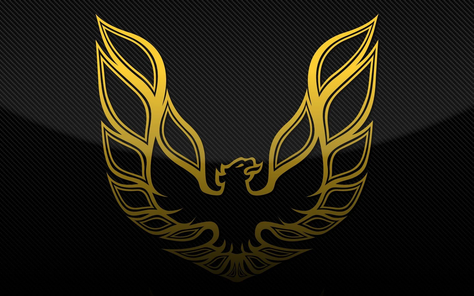 Logo Pontiac Firebird dorato, muscle car, 1920x1200 Full HD+ WUXGA, PC
