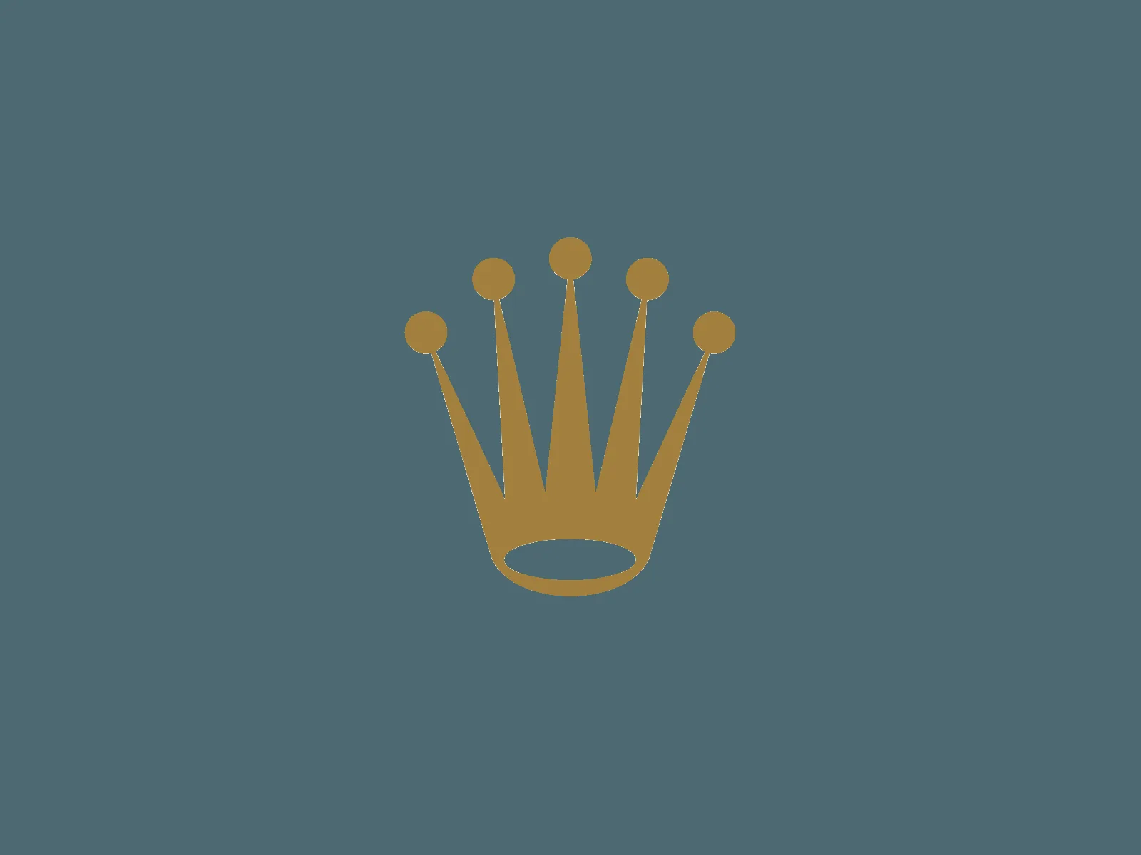 Logo corona Rolex dorata, 1600x1200 900p, Laptop