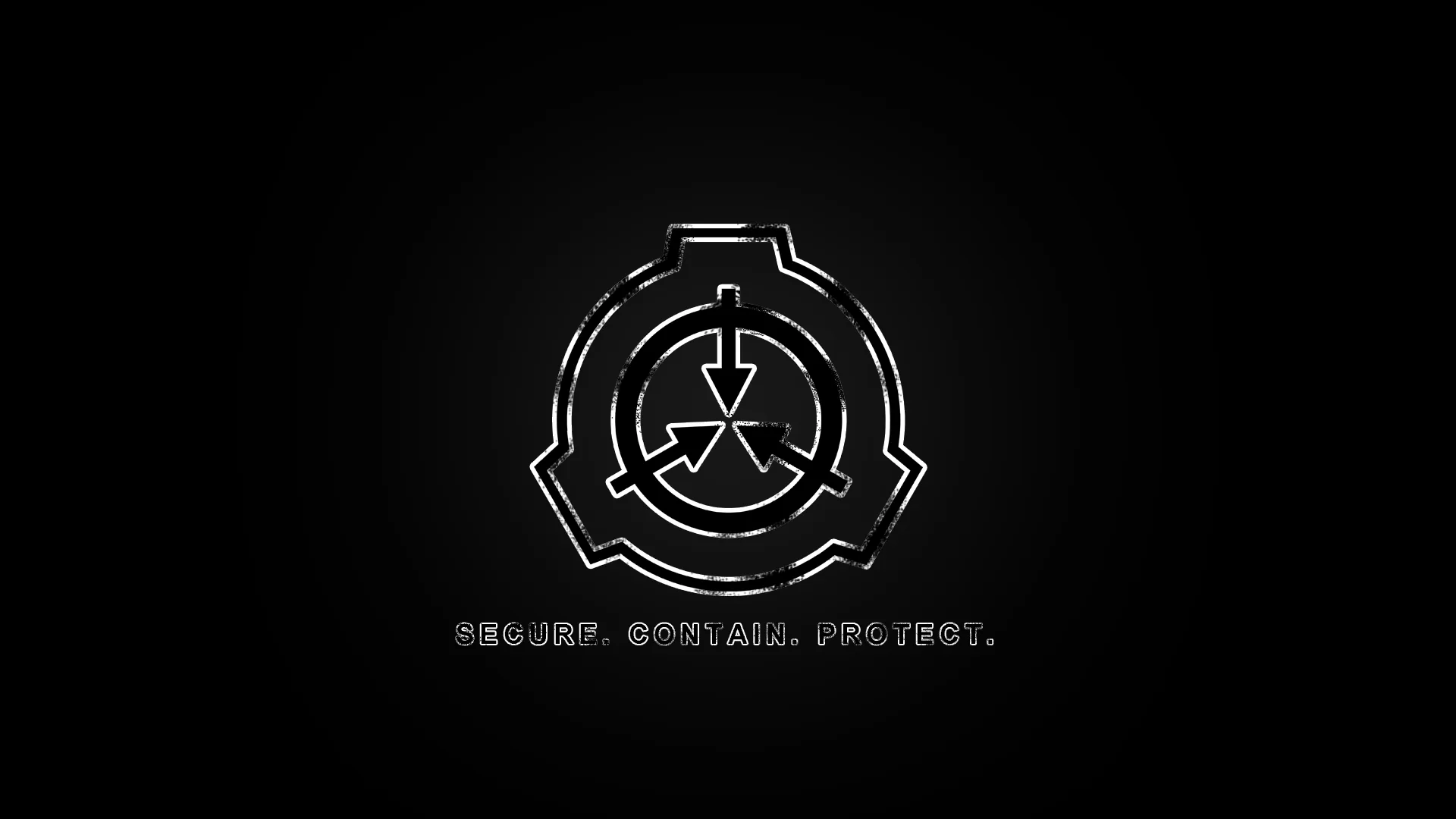 Logo SCP Foundation nero, horror, 1920x1080 Full HD, Desktop