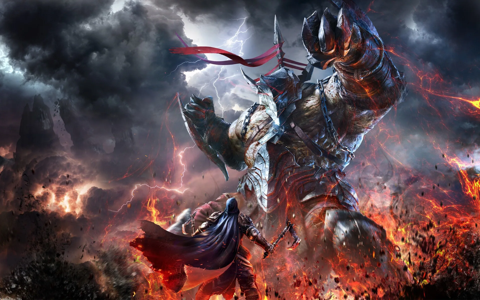 Lords of the Fallen cavaliere armatura, 2880x1800 2K+, MacBook Pro