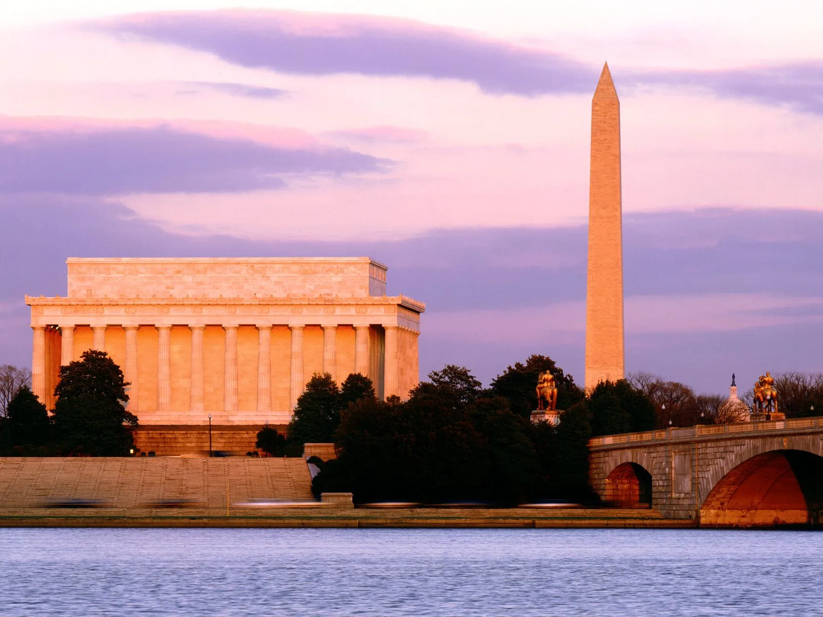 Washington D.C. skyline al tramonto, 1600x1200 900p, Laptop