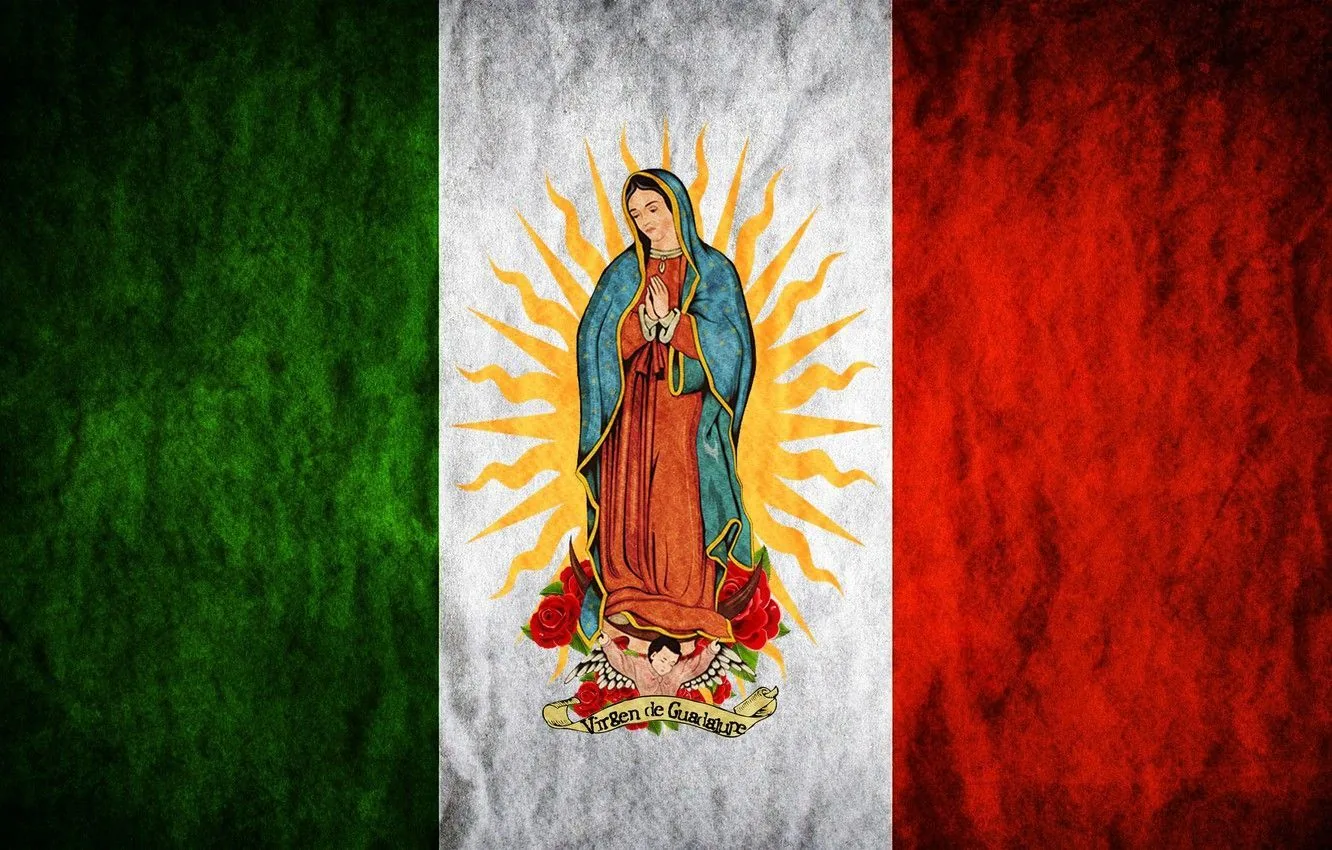 Virgen de Guadalupe bandiera messicana, 1332x850 HD, ROG Asus Laptop