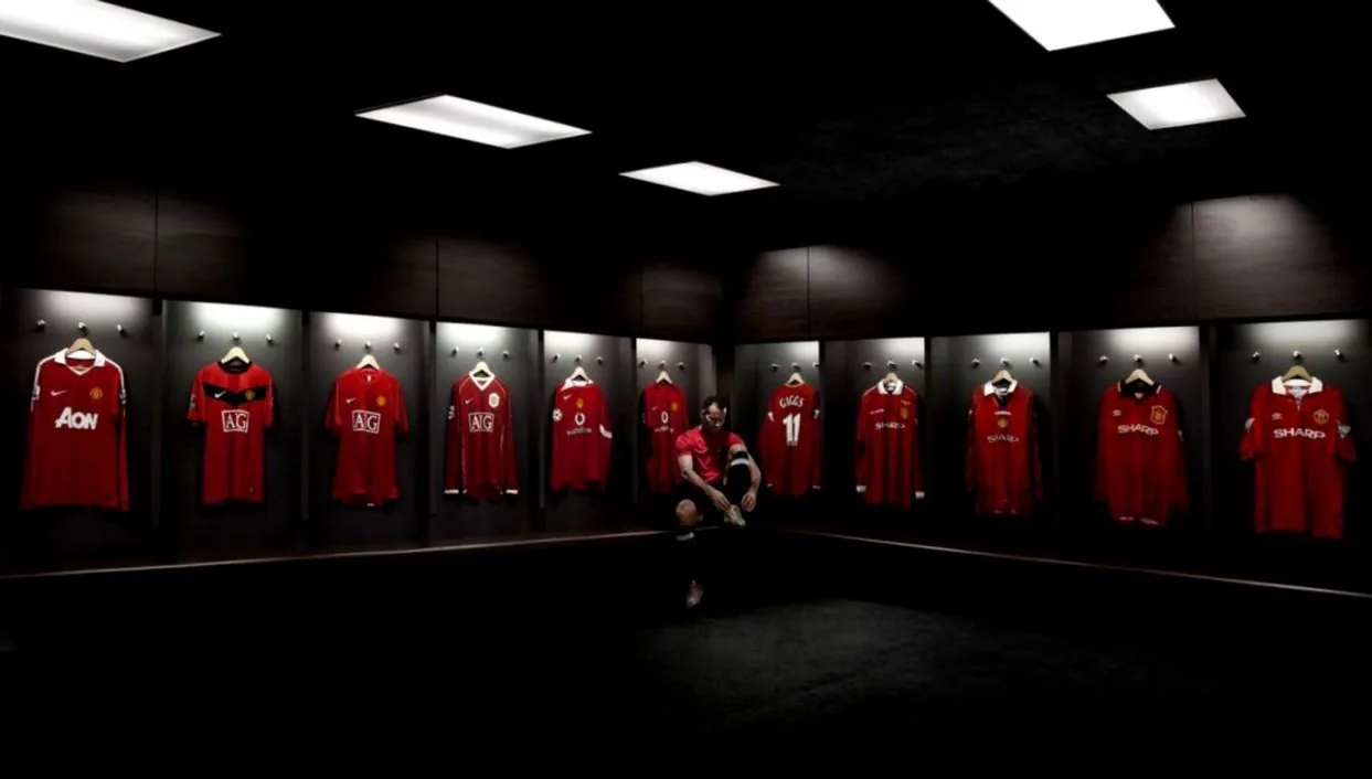 Spogliatoio Manchester United maglie, Premier League, 1243x706 HD, Laptop