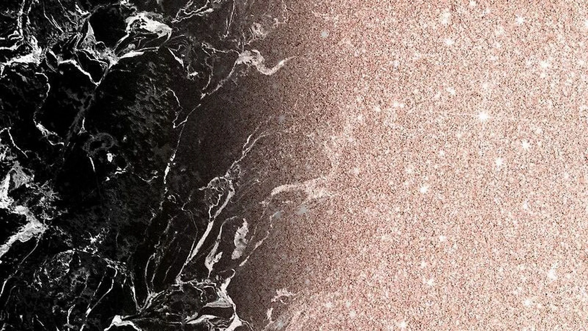 Marmo nero e glitter oro rosa, 1920x1080 1080p, Desktop
