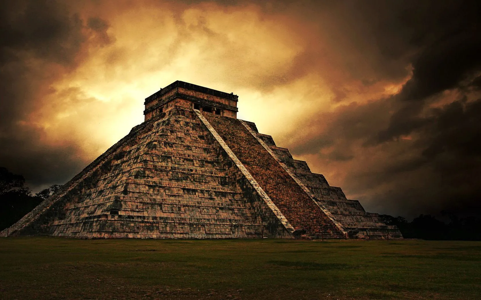 Piramide Chichen Itza Messico, El Tri, 1680x1050 HD, PC